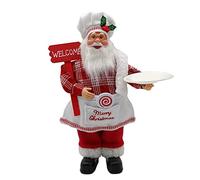 NIHENHAO 12'' Santa Claus Figurines Merry Christmas Figure Decorations Table Decor