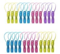 NIHENHAO 12Pcs/set Clothes Peg Clips Pins Hanging Rope Hanger Laundry Hangers Supplies