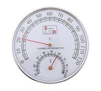 NIHENHAO 2 in 1 Temperature Humidity Gauge for Home Outdoor Offices Sauna Room 0-120℃ 10％-100％RH High Precision Metal + Glass