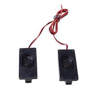 NIHENHAO 2Pcs Advertising LCD Speakers Loudspeaker 4 3W Rec Metal Frame Replacement Black Metal