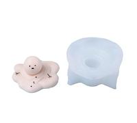 NIHENHAO 3D Christmas Snow Melting Silicone Mold Candle Theres Soap Making Mould Chocolate Candy Decorating Tool Silicone