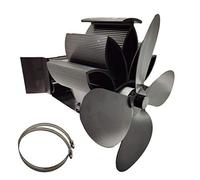 NIHENHAO 4 -Friendly Stove Fan on Chimney for Wood for r Quiet Friendly Larger Flow Home Alumina