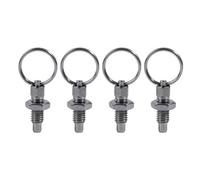 NIHENHAO 4 Pcs Pull Indexing Plunger Lock-Out Knob Plunger Stainless Steel Spring-Loaded Plunger Mechanic Accessories Stainless Steel