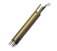 NIHENHAO 5Pcs Chinese Calligraphy Brush Pro Painting Brush Long Fine Nib for Chinese Ink Paintings Outlining Illuions Bamboo+Weasel Hair