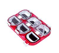 NIHENHAO 6 Compartments Magnetic Fishing Hooks Box Storage Case Fishing Tackle Storage Trays Hooks Waterproof Lure Box