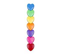 NIHENHAO 7Pcs/Pack Highlighters Heart-shape Coloring Markers Pocket Marker Pen Stackable Removable Birthday Set for Kid