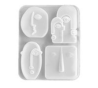 NIHENHAO Art Candle Making Molds 3D Human Face Candle Mold, Silicone Abstract Candle Molds Portrait Soap Mould for Candle Making Silicone