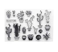 NIHENHAO Cactus Silicone Clear Seal Stamp Scrapbooking Embossing Photo Album Decorati Silicone