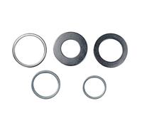 NIHENHAO Circular Saw Reduction Rings High Speed Stainless Steel Cutting Disc Conversion Ring Woodworking Tools 5 Pcs Stainless Steel