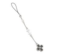 NIHENHAO Clovers Charm Mobile Phone Chain Lanyard Cartoon Anime Flower Pendant Keychain Hanging Rope Strap Backpack Bag Decor Alloy