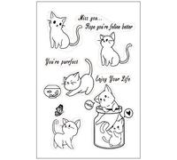 NIHENHAO Cute for Clear Stamps for Card Making Scrapbooking Background Silicone Transparent Seal Stamps for Embossing Alb Silicone