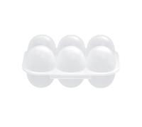 NIHENHAO Dustproof 6Grid Eggs Boxes with Lid Keep Your Eggs Freshes Clean Eggs Storage Container Transparent Eggs Holder Home Use Pp