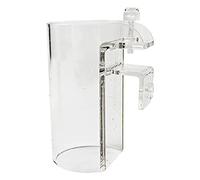 NIHENHAO Fish Feeding Ring Safe Floating Food Feeder Easy to Hang Transparent Acrylic Bucket Shape for Guppy Betta Acrylic