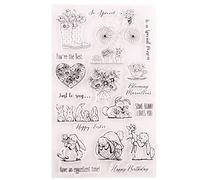 NIHENHAO Flowers Silicone Clear Seal Stamp Scrapbooking Embossing Photo Album Silicone