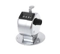 NIHENHAO Hand Tally Counter ith Round Base 4-Digit Lap s Manual ers Metal Mechanical Count for Sport for Casin