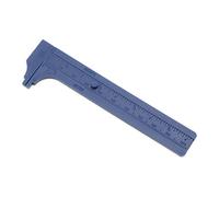 NIHENHAO Handy Sliding Gauge Plastic Vernier Caliper Ruler Measuring Tool Double Scales mm/inch Pocket Ruler 100mm Jewelry Plastic