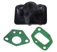 NIHENHAO Intake Manifold + 2pcs 40-5 43CC 52CC Brush Cutter Intake Manifold Carburetor Base Connector Admitting Pipe Carb Adaptor