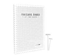 NIHENHAO Macrames Board Grided Mat 8x11'' Braiding Jewelry Making Hand Kniting Work Project Bracelet Knotting String Crochet Silicone Plastic