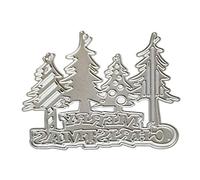 NIHENHAO Merry Christmas Tree Metal Cutting Dies Stencil Scrapbooking Album Stamps Carbon Steel