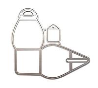 NIHENHAO Package Box Cutting Dies Metal Stencil Template Mold Carbon Steel Mould Embossing Craft Decoration for Home School