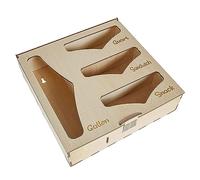 NIHENHAO Plastic Wrap Storage Box Basswood Plywood Storage Box Wood Kitchen Drawer Bag Storage Bag Self-Sealing Bag Organizer Wooden