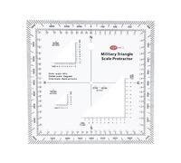 NIHENHAO Practical Style Topographical Map Scale MGRS USNG Coordinate Scale for Sea/Land Navigation Adventures Plastic