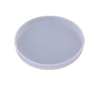 NIHENHAO Round Resin Mould Disc Shape Tray Mould for Resin, Coasters Mould for Making Cup Mat Table Home Decor