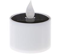 NIHENHAO Solar Powered LED Candle Light Yellow Flicker Lamp Festival Wedding Plastic