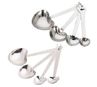 NIHENHAO Stainless Steel Heart Shaped Measuring Spoon Milk Powder Baking Spoons Tool for Bakery Bread Cake Stainless Steel