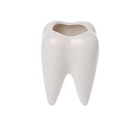 NIHENHAO Tooth Shape Ceramic Flower Green Succulent Planter Cactus Container Decor