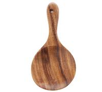 NIHENHAO Wooden Kitchen Spoons Wood Strainer Spoon Rice Paddle Large Wooden Spoon Skimmer Kitchen Utensils for Cooking
