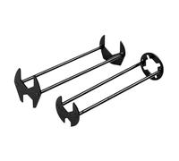 NIHESIM 2Pcs Bath Taps Spanner Basin Wrench Under Sink Plumbing Tool, Easy Around The Base, Useful Sink Wrench for Tight Spaces Remove Tap Fittings Lock Nuts, 7 Different Size Nut Openings