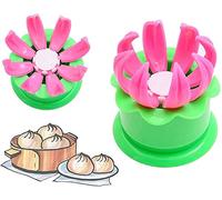 Nihexo Baozi Maker Baozi Mold, Meat Bun Press Making Machine, Bun Dumpling Maker Steamed Stuffed Bun Making Mold Pastry Pie Steam Bun Mold Cooking Tool Sets for Kitchen (2pcs)