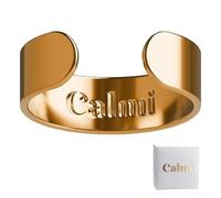 Nihexo Calmi Ring - The Original Calmi Ring Women,2025 New CalmiRing Women Magnetic,Adjustable Opening Magnetic Rings for Anxiety Reduction,Better Sleep,Improve Overall Health (Gold)