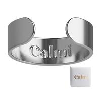 Nihexo Calmi Ring - The Original Calmi Ring Women,2025 New CalmiRing Women Magnetic,Adjustable Opening Magnetic Rings for Anxiety Reduction,Better Sleep,Improve Overall Health (Silver)