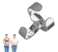 Nihexo Calmi Ring - The Original Calmi Ring Women,2025 New CalmiRing Women Magnetic,Adjustable Opening Magnetic Rings for Anxiety Reduction,Better Sleep,Improve Overall Health (Silver*2)