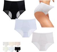 Nihexo Eternaldries Leak Proof Underwear, Eternaldries Leakproof Underwear, High Waisted Leakproof Period Pants, Everdries Leakproof Panties for Over 60 (3Pcs B, XXL)