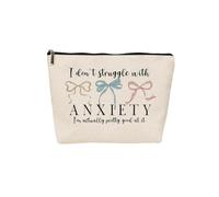 Nihilform Cosmetic Bag Girls Decor Cosmetic Bad Makeup Bads, White Humor Funny-08