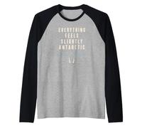 Nihilist Penguin Existential Penguin Funny Gift Raglan Baseball Tee