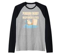 Nihilist Penguin Existential Penguin Funny Gift Raglan Baseball Tee