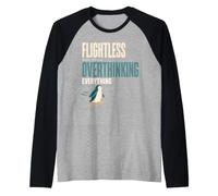 Nihilist Penguin Existential Penguin Funny Gift Raglan Baseball Tee