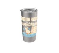 Nihilist Penguin Existential Penguin Funny Gift Stainless Steel Insulated Tumbler