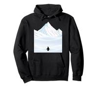 Nihilist Penguin Walking Away Leaving Colony, But Why? Pullover Hoodie