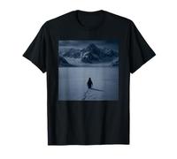 Nihilist Penguin Walking to The Mountains Meme T-Shirt
