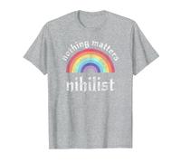 Nihilistic Nihilist Communism Nihilist Nothing Matters T-Shirt, Men, Heather Grey, 5X-Large
