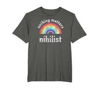Nihilistic Nihilist Communism Nihilist Nothing Matters T-Shirt, Men's Big and Tall, Asphalt Grey, 5X Tall