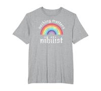 Nihilistic Nihilist Communism Nihilist Nothing Matters T-Shirt, Men's Big and Tall, Heather Grey, 3X Tall