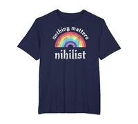 Nihilistic Nihilist Communism Nihilist Nothing Matters T-Shirt, Men's Big and Tall, Navy Blue, 3X Tall