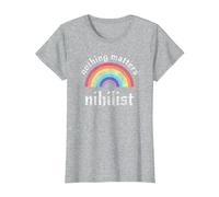 Nihilistic Nihilist Communism Nihilist Nothing Matters T-Shirt, Women, Heather Grey, 3X-Large