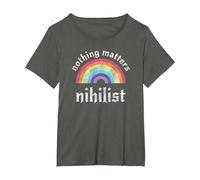 Nihilistic Nihilist Communism Nihilist Nothing Matters T-Shirt, Women's Plus, Asphalt Grey, 3X